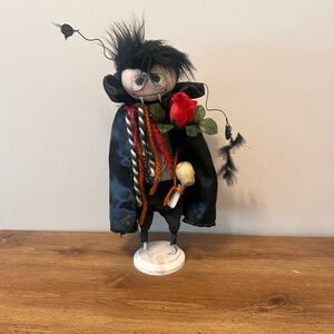 Black and Red Decorative Figurine